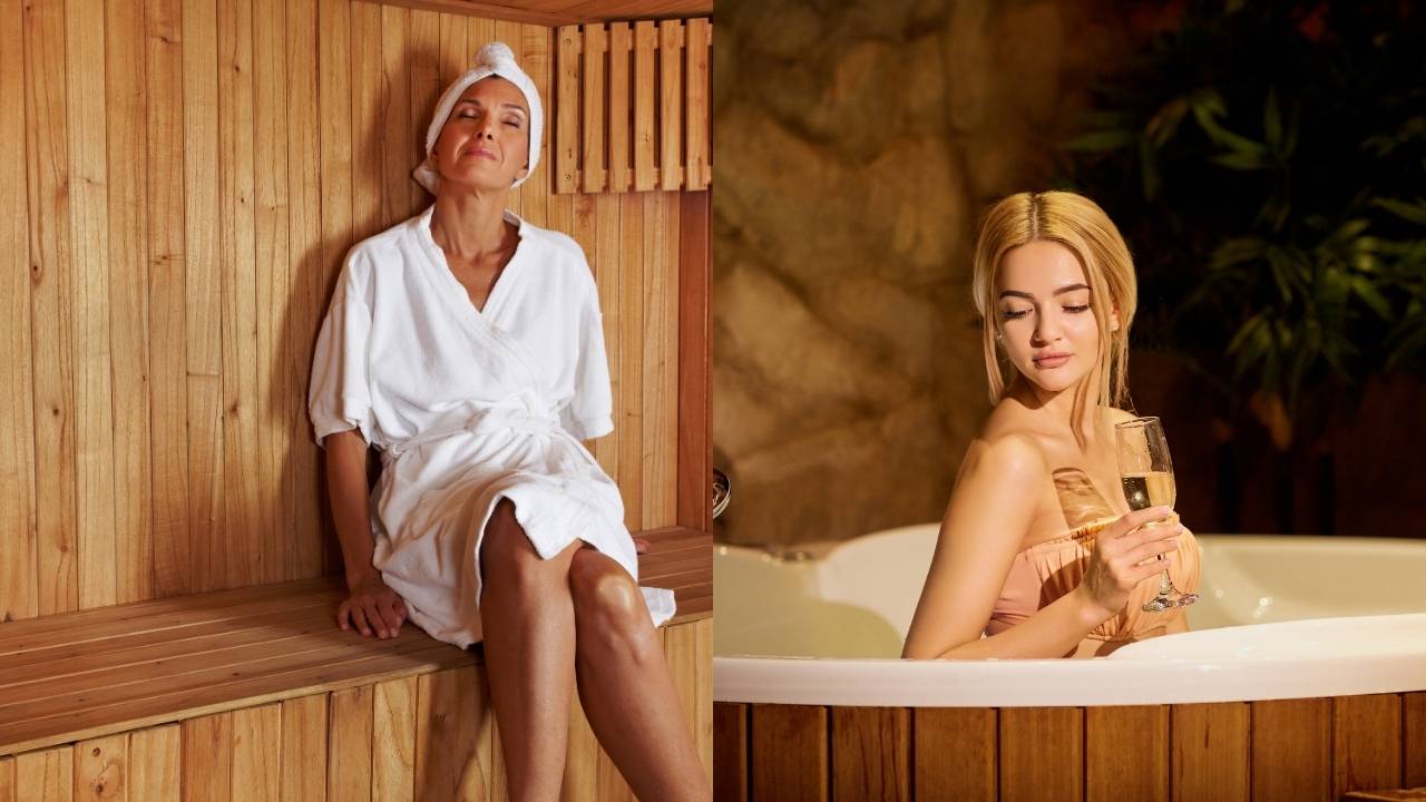 infrared sauna vs hot tub