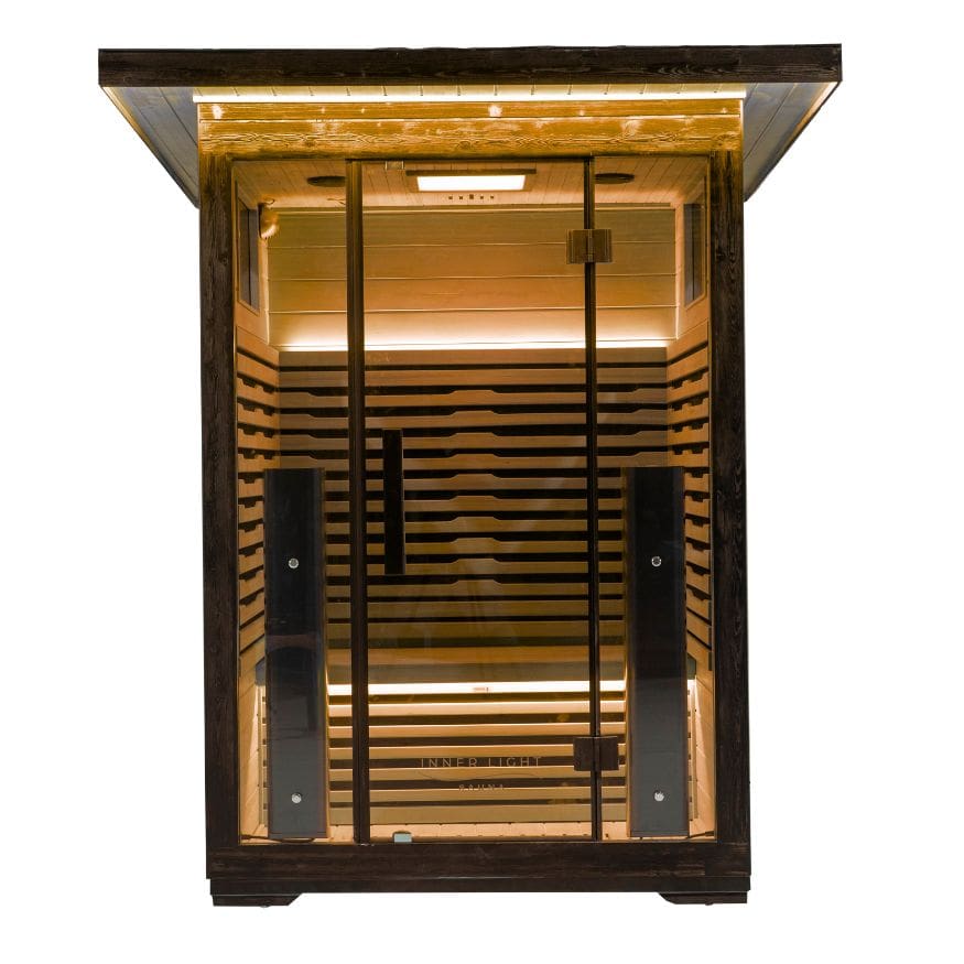 Innerlight 2 person Outdoor Infrared Sauna Front View 