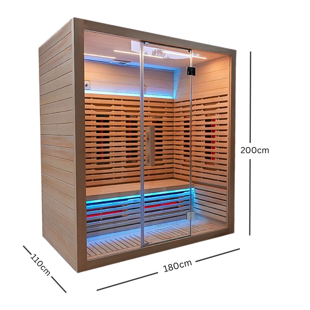 4 person Full Spectrum Infrared Sauna dimensions