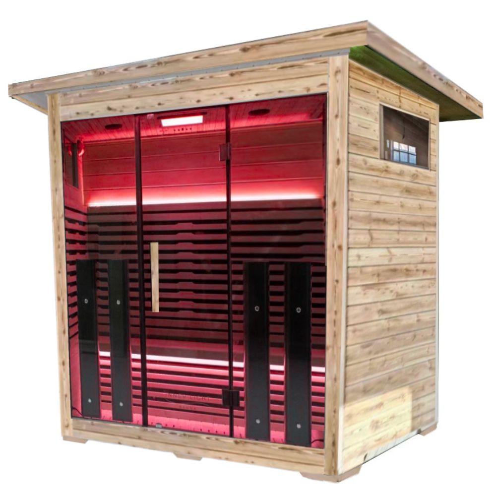 Outdoor Infrared Sauna Natural Colour 