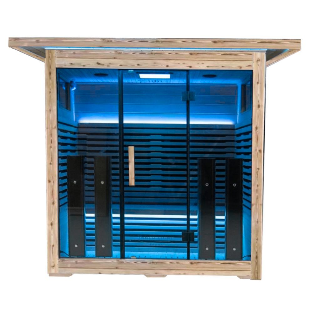 Outdoor Infrared Sauna Wood Colour