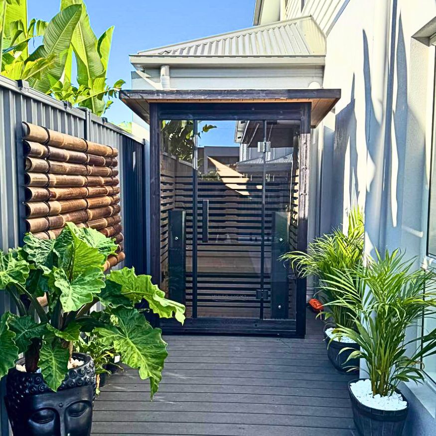 Outdoor Sauna on deck 